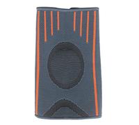 AMONIDA Elbow Brace Thickened Elastic Gray Orange Compression Support for Basketball Tennis Weightlifting Sports (XL)