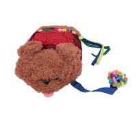 AMONIDA Elderly Sensory Muff Dog with Enhanced Tactile Features, Crafted for Stress Relief and Cognitive Stimulation, Soft Plush and Wood Design, Great for Adults