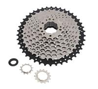 AMONIDA Electric Bicycle 9 Speed Cassette, High Accuracy Electric Bicycle Cassette Durable 12-42T for Bicycle Repairing