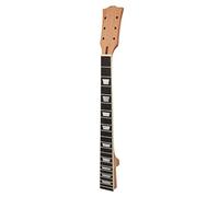 AMONIDA Electric Guitar Neck for Replacement, Mahogany Neck with Rosewood Fingerboard, Trapezoid Inlay with 22 Frets White Copper & Bidirectional Adjustable Truss Rod