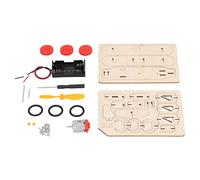 AMONIDA Electric Wooden Gliding Aircraft Model Assembly Kit for STEM Education and Science Experiments Kids Ages 3 and Up
