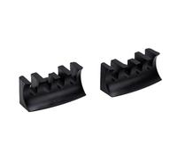 AMONIDA Embedded Racket High Pounds Load Adapter, Secure Stringing Tool, Protects Frame From Cracking for Badminton Enthusiasts, 2 Pack, Plastic Material (Black)