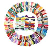 AMONIDA Embroidery Thread Set 150Pcs Multicolour Cotton Sewing Skeins for Craft Projects and Cross Stitch Lovers