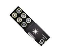 AMONIDA EMF Protection Stickers Maximum Shield for Cell Phones and Laptops 6pcs Anti Radiation Enhancer (Silver)