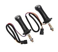 AMONIDA Excavator Joystick Handles, 2Pcs Joystick Kit Good Hand Feeling 3 Button for Doosan DH DX150 215 225 300 370-9C
