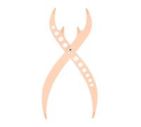 AMONIDA Eyebrow Golden Ratio Ruler Precision Tool for Symmetrical Brow Shaping At Home or Stainless Steel 1 Unit (Rose Gold)