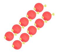 AMONIDA Fishing Float Bobber Set, EVA Foam, Multi-Purpose Fish Feed Accessories Kit for Outdoor Ice Fishing, Round and Solid, 10pcs (Large)