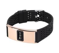 AMONIDA Fitness Tracker, Slim Smart Bracelet with Heart Rate Monitor, Sleep Tracker, Menstrual Cycle Management, 10 Sports Modes, IPX8, 5.3, Compatible with IOS, for Men and (Gold)