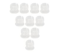 AMONIDA Flat Buckle 5mm LED Holders 200PCS Lightweight for Indicator Lights and Traffic Signals (White)