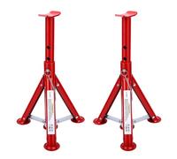 AMONIDA Folding 3 Ton Car Jack Stand with Safety Pin Lock Portable Space Saving Design for Various Vehicle Types Including UTV ATV Red