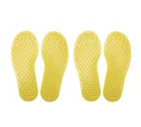 AMONIDA Foot Markers, Fun Practice PVC Educational Foot Shaped Floor Markers for Preschool (Yellow)