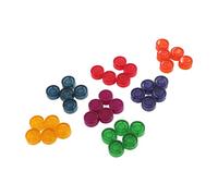 AMONIDA Footswitch Topper Multi Color Luminous Pedal Button Nail Cap for Guitar Effect Pedals 35 Pcs ABS