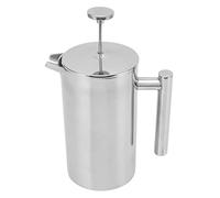 AMONIDA French Press Coffee Maker Stainless Steel Double Wall Teapot Filter Screen for Home and Outdoor Use (800ml)