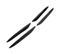 AMONIDA Front Bumper Canard Fin Trim Stylish Replacement Fit for E-Class W213 Afit for MG Line 2016-2020 Black ABS Material 4 Pieces