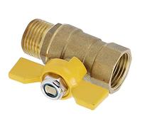AMONIDA G1/2 Male Thread Ball Valve, Durable Brass Gas Valve for Fuel Control in Plumbing Applications, Quality Material, 1 Unit