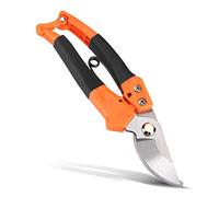 AMONIDA Garden Shears Precision Ground Steel Blades Ideal for Pruning Light Branches and Stems in Your Garden