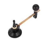 AMONIDA Glass Cutter, Circular Glass Cutting Tool, Compass Style Adjustable Cutter with 6 Wheel & Suction Cup, Ideal for Hobbyists & Professionals (Plastic)