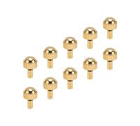 AMONIDA Golden Watch Crown Alloy Replacement Accessory for Watchmaker 10pcs Gold for Home and Professional Use
