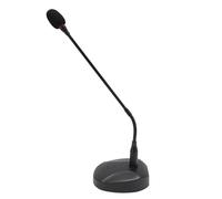 AMONIDA Gooseneck Microphone Cardioid Adjustable Condenser for Speech Video Conference Lectures Desktop Use ABS Material