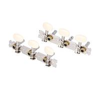 AMONIDA Guitar Tuning Peg Machine Heads Tuners Dual Holes 3R 3L, Stylish and Durable, Ideal for Classical Acoustic Guitars, Improve String Sound Quality, ABS Plastic Handle + A3 Steel Plate + Iron