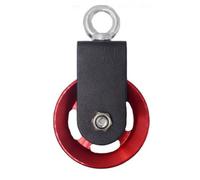 AMONIDA Gym Cable Pulley Wheel Heavy Duty Construction for Fitness Training At Home Great for Strength Maintenance 3 Parts (Red Ribbon Three Piece Set)