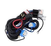 AMONIDA H4 Headlight Relay Wiring Harness with Increased Brightness for Car Lighting Upgrade, 30% Brighter, Durable ABS and Copper, 1 Pack (12V)