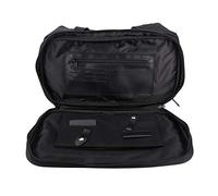 AMONIDA Hairdressing Bag, Large Capacity Hair Scissors Case Holder, Lightweight Portable Design for Barbers and Stylists, Black Non-Woven Fabrics, 13.8x9.8x7.9in