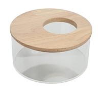 AMONIDA Hamster Sand Bathtub Transparent Acrylic Sand Bathroom Spacious Design for Small Pets 1 Unit (Medium Size 3.8x6.3cm)
