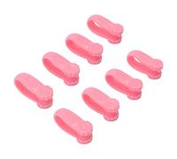 AMONIDA Hand Acupressure Clip Set of 8, Effective Migraine Relief Tools for Headaches, Perfect for Office and Home Use, Durable Plastic Design (Pink)