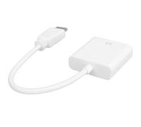 AMONIDA HD Multimedia Interface to VGA Adapter High-Performance Image Quality Converter Cable for Computer Laptop Projector 0.2m (White)