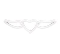 AMONIDA Heart Shaped Neon Light Stylish LED Decorative Sign for Valentine's Day Wedding Romantic Events 11cm X 35cm (Purple light + warm white)
