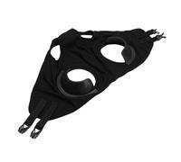 AMONIDA Horse Eye Blinder PU Leather Racing Goggles for Horses, Breathable Sand Protection, Secure Anti-Slip Fit, 1 Piece (Black)