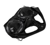 AMONIDA Horse Eye Cover, Wind Proof Sand Proof Breathable Comfortable Half Cover Design Horses Blinders for Horse Racing Equipment (Black)