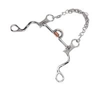 AMONIDA Horse Mouth Snaffle Bit Durable Stainless Steel for Equestrian Training 120mm Comfortable Riding Experience