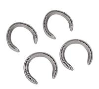 AMONIDA Horseshoe Kit 4Pcs Durable Aluminium Alloy Horse Riding Accessories for Competitive Horses (Type 5(8.3 X 8.3 X .5in))