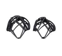 AMONIDA Ice Cleats, Spring Silicone Traction Crampons with Stainless Steel Stretchable Snow Grips, Ideal for Walking