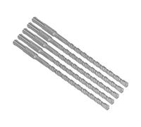 AMONIDA Impact Drill Bits Set 5PCS with Carbide Tip for Fast Cutting in Masonry Applications Like Concrete Brick 210mm (8mm)