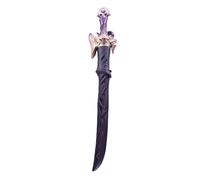 AMONIDA Impact Sensing Light Up Sword Toy with Metallic Clash Sound Effects and Long Battery Life, for Cosplay Party, Plastic (Purple)