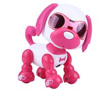 AMONIDA Interactive Robot Dog Toy for Kids - Smart Educational Gift with Recording, Moving, and Barking Features for Fun Playtime (Rose Red)