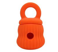 AMONIDA Interactive Slow Feeding Silicone Dog Toy Prevent Digestive Problems Reduce Stress for Pets (Orange)