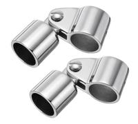 AMONIDA Jaw Slide Eye End Set for Bimini Top Adjustable Hardware Fitting for Boats 316 Stainless Steel Mirror Polished Finish 2 Units (7/8in / 22mm Diameter Round Tube)