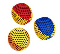 AMONIDA Juggling Balls, Reusable Foot Bags, Bright and Grip-Friendly for Beginners, 6 Pack, Mesh Fabric, 2.48in
