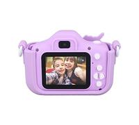AMONIDA Kids Camera Dual Camera 1080P Video Recorder Toy for Children Age 3-12 with 2.0in IPS Screen and 32G Memory Card (Purple)