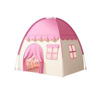 AMONIDA Kids Pop Up Play Tent Durable Polyester Fabric Foldable Game House for Backyard Garden Party, Indoor Outdoor Lightweight Portable Tent for Kids Ages 4-8 (Pink)