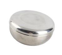 AMONIDA Korean Cuisine Stainless Steel Bowl with Lid Multipurpose for Family Gatherings 1 Unit (Small)