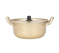 AMONIDA Korean Ramen Pot Lightweight Stackable Portable Aluminum Noodle Pan for Camping Hiking Picnics