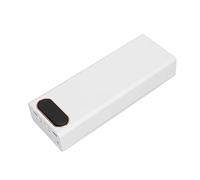 AMONIDA L20 Battery Holder Large Capacity Portable Power Bank Case for DIY Mobile Charging ABS Material 20 Batteries (White)