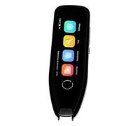 AMONIDA Language Translator Smart Pen, High-Speed Digital Dictionary Reader Pen for Language Learning, HD Screen, Aluminum Alloy (Black)
