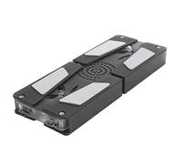 AMONIDA Laptop Cooling Pad DR-2008A with Foldable Design and LED Blue Light for Gaming Laptops Black Color