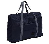 AMONIDA Large Capacity Duffle Bag for Travel and Storage Ideal for Clothes and Cosmetics with Foldable Oxford Material in Pink (Dark Blue)